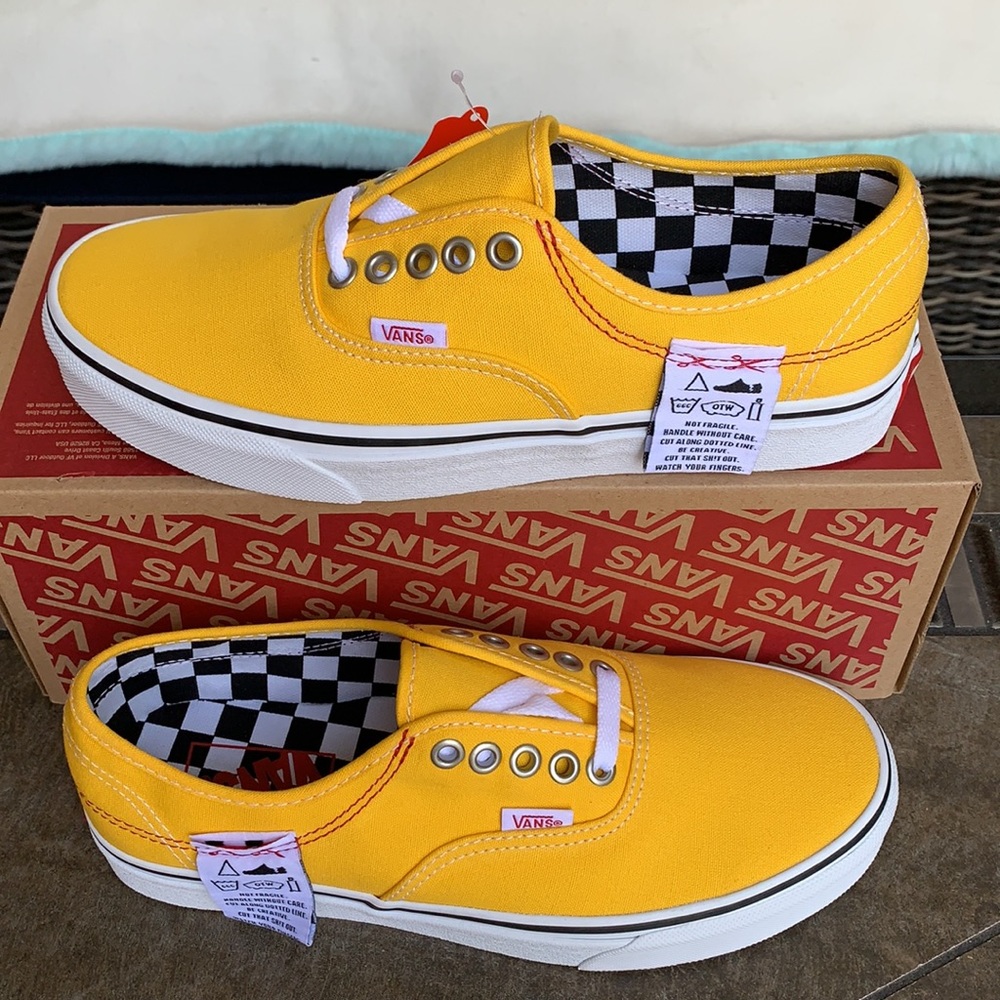 VANS AUTHENTIC HC DIY LEMON CHROME/TRUE WHITE WMNS - Picture 3 of 15